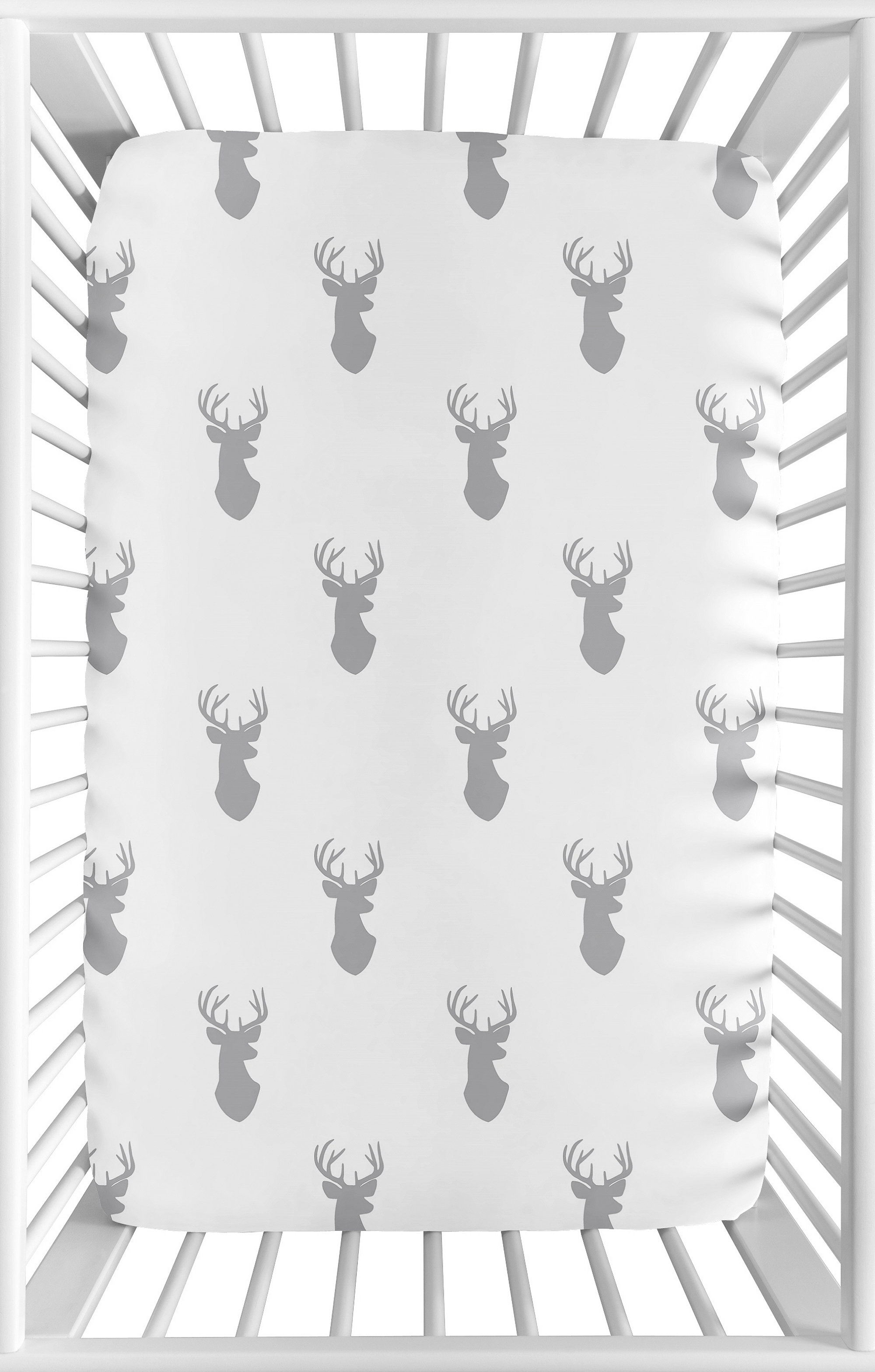 Sweet Jojo Designs Woodland Deer Mini Fitted Crib Sheet Reviews Wayfair Canada